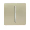 Trendi Switch 1 Gang Doorbell In Screwless Gold