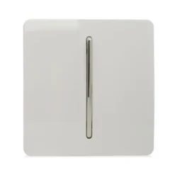 Trendi Switch 1 Gang Doorbell In Screwless White