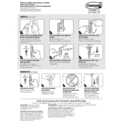 Command Large Self Adhesive Double Hook - Brushed Nickel -COMMAND Sales Store 12829403 5084833196698807