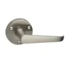 None Homebuild Victorian Straight Lever On Rose Set - Brushed Nickel