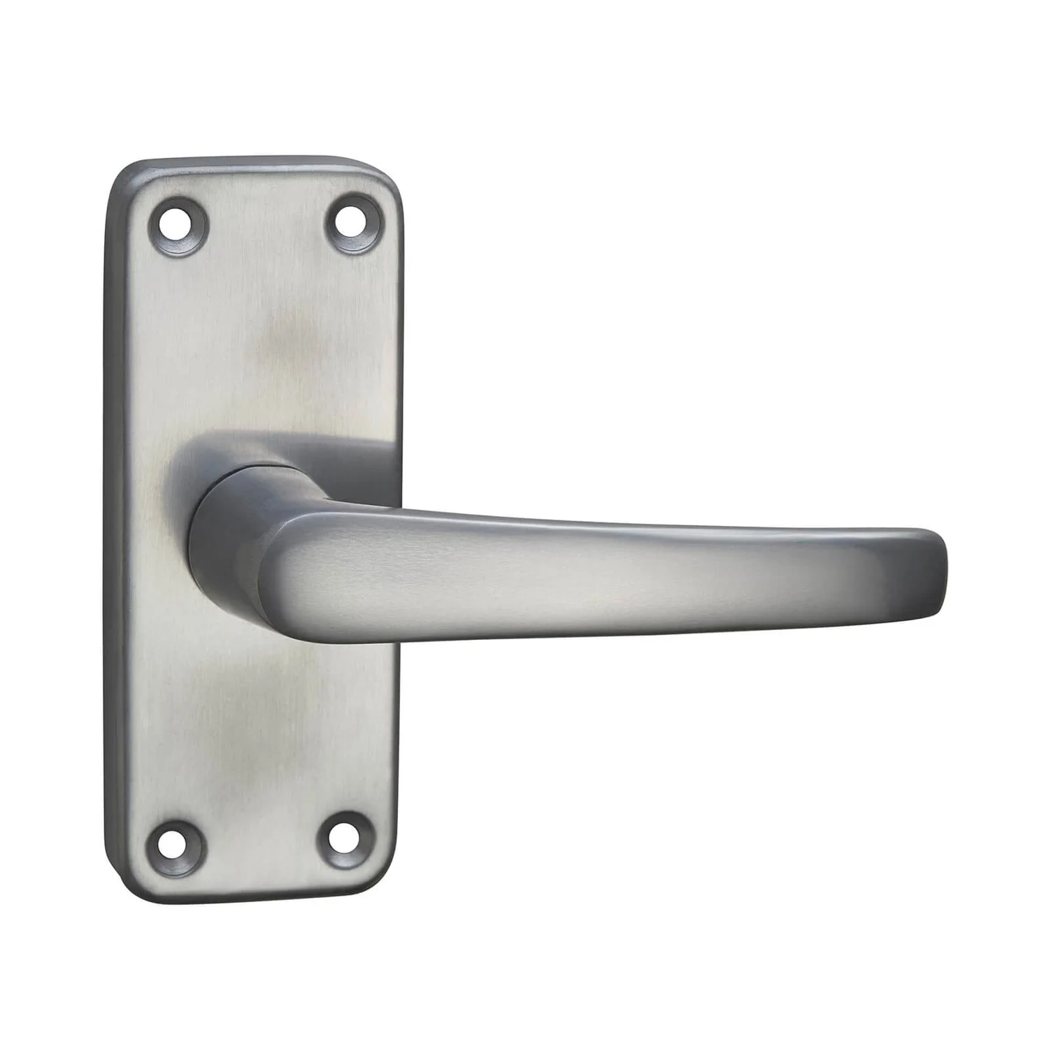 None Homebuild Short Backplate Internal Door Pack - Brushed Aluminium 2 None Homebuild Short Backplate Internal Door Pack - Brushed Aluminium - Image 2