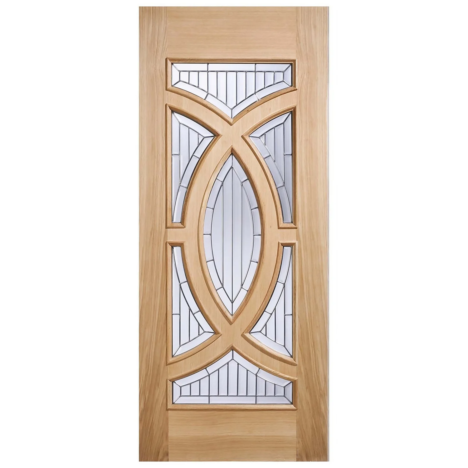 Majestic - Glazed Oak - Exterior Door -1981 X 838 X 44mm 1 Majestic - Glazed Oak - Exterior Door -1981 X 838 X 44mm