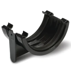 Polypipe Half Round 75mm Union Black