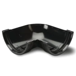 Polypipe Half Round 75mm 90 Degrees Angle Black