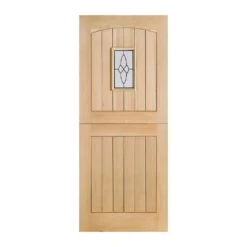 Cottage - Stable - 1 Lite Glazed Exterior Door - Oak - 1981 X 762 X 44mm