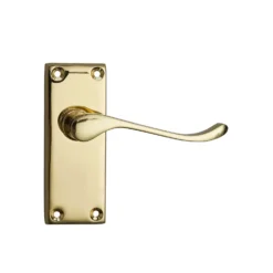 None Homebuild Victorian Scroll Short Backplate Internal Door Pack - Polished Brass -COMMAND Sales Store 12830956 3864832975060832