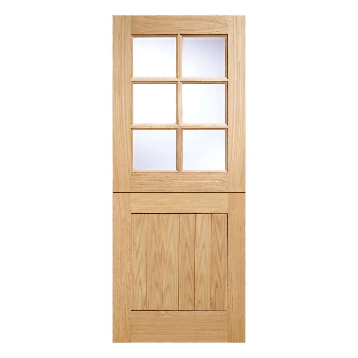 Cottage - Stable - 6 Lite- Glazed Exterior Door - Oak - 2032 X 813 X 44mm 1 Cottage - Stable - 6 Lite- Glazed Exterior Door - Oak - 2032 X 813 X 44mm