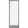 Textured - Vertical 1 Lite - Grey Internal Door - 1981 X 762 X 35mm