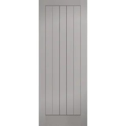 Textured - Vertical Panel - Grey Internal Door - 1981 X 686 X 35mm