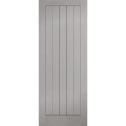 Textured - Vertical Panel - Grey Internal Door - 1981 X 838 X 35mm