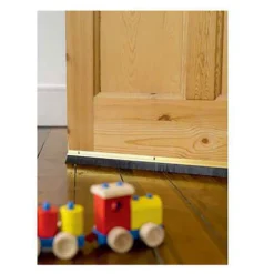 Stormguard Brush Bottom Door Strip Draught Excluder- Gold