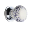 Sandleford Floreale Ceramic Mortice Knob Set