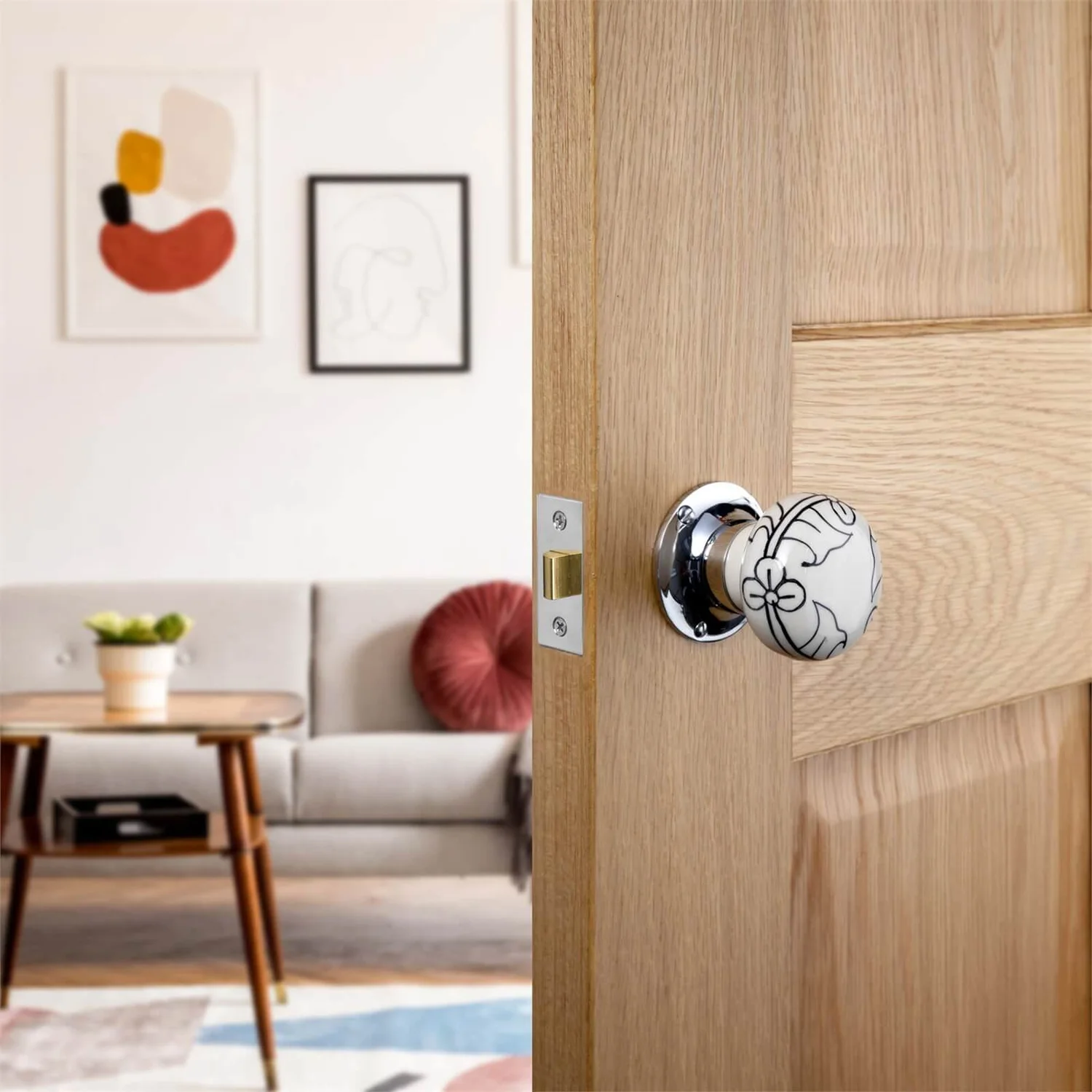 Sandleford Pisa Ceramic Mortice Knob Set 3 Sandleford Pisa Ceramic Mortice Knob Set - Image 3