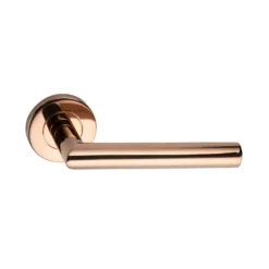Sandleford Rosedale Lever On Rose Set - Polished Copper Stainless Steel