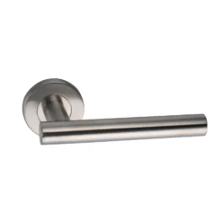 Sandleford Lynton Lever On Rose Set - Brushed Stainless Steel