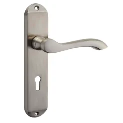 Sandleford Wentworth Lock Lever Set - Brushed Nickel