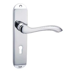 Sandleford Wentworth Lock Lever Set - Polished Chrome