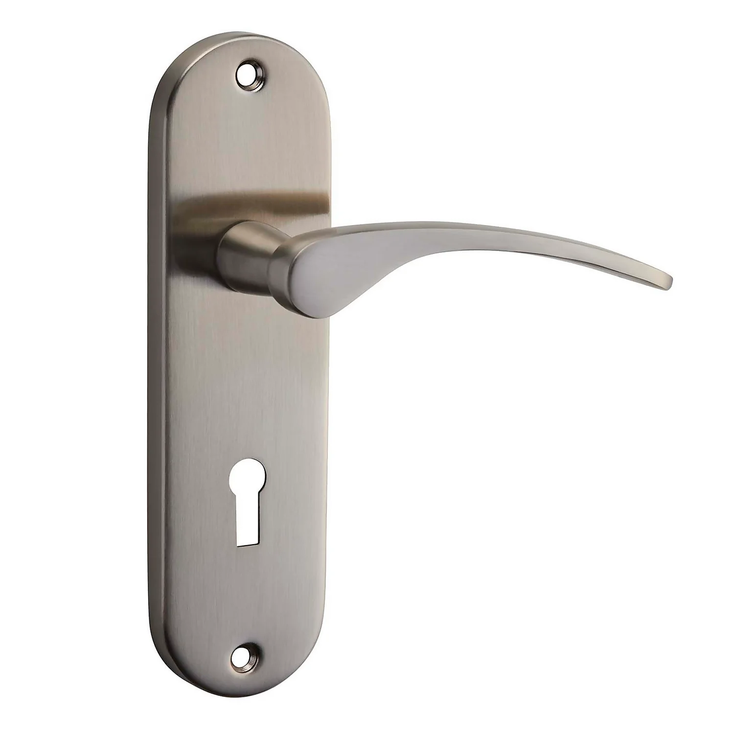 Sandleford Moreton Lock Lever Set - Brushed Nickel 1 Sandleford Moreton Lock Lever Set - Brushed Nickel