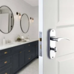 Sandleford Moreton Bathroom Lever Set - Polished Chrome -COMMAND Sales Store 12835806 4394832954905095