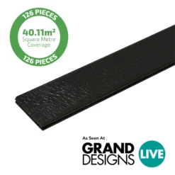 Premium Timber Cladding SertiWOOD - DragonWOOD Charred Effect -COMMAND Sales Store 12835898 7994832994114693