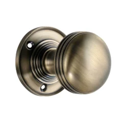Sandleford Edgeworth Mortice Knob Set - Antique Brass