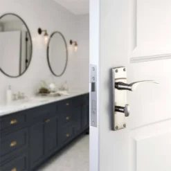 Sandleford Hartwell Bathroom Lever Set - Brushed Nickel -COMMAND Sales Store 12835923 1814832957158257