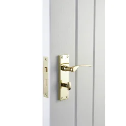 Sandleford Hartwell Bathroom Lever Set - Polished Brass -COMMAND Sales Store 12835925 1354832955300180
