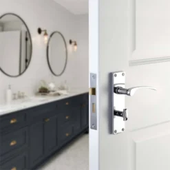 Sandleford Hartwell Bathroom Lever Set - Polished Chrome -COMMAND Sales Store 12835926 1554832955550236