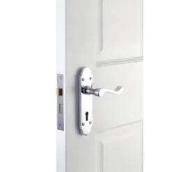 Sandleford Fawley Lock Lever Set - Polished Chrome