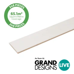 None Premium Timber Cladding SertiWOOD White Wax - White Wash (248 Pack) 65.1m2 -COMMAND Sales Store 12836029 3864832992598319
