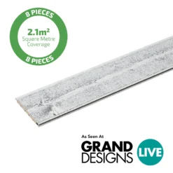 None Premium Timber Cladding SertiWOOD - Rustic Smoke -COMMAND Sales Store 12836034 9904832990836011