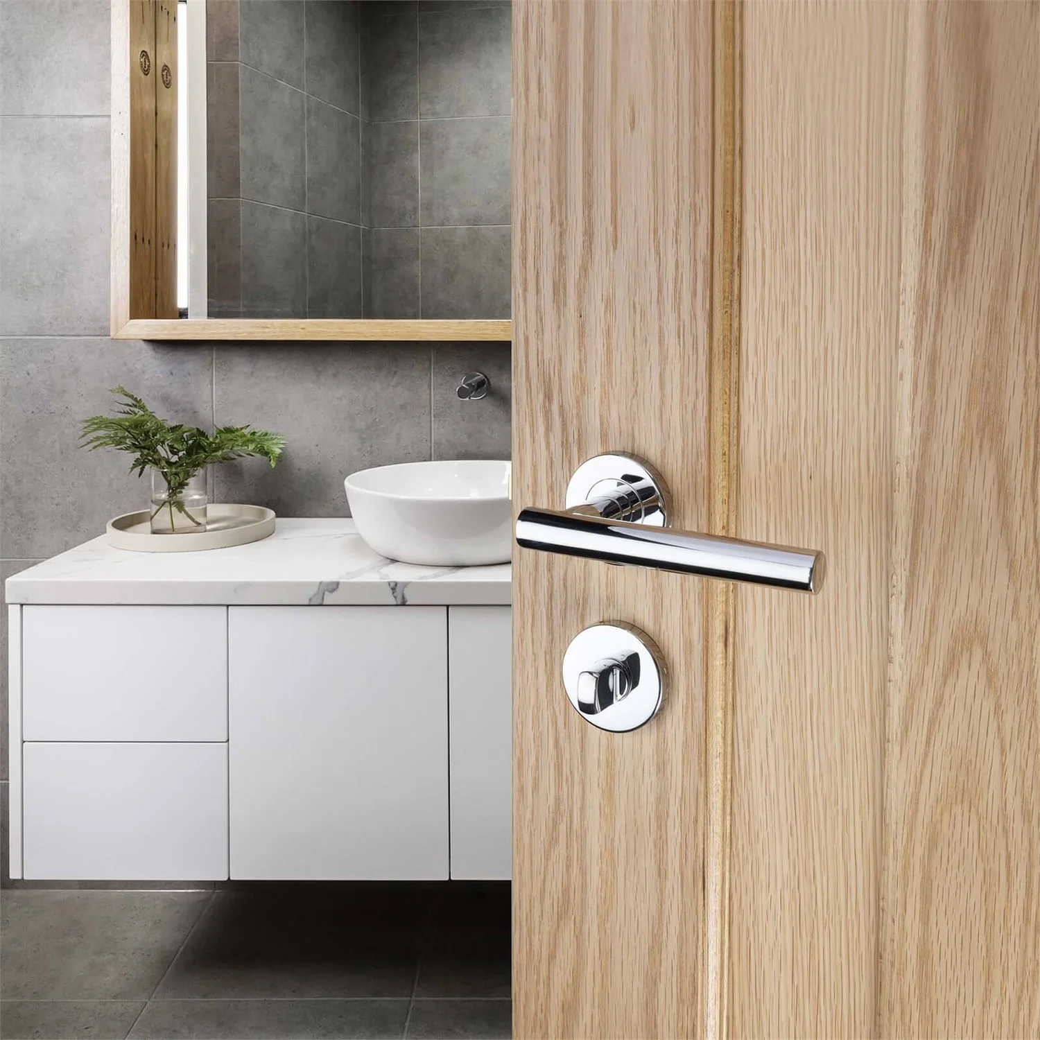 Sandleford Round Bathroom Escutcheon - Polished Stainless Steel 3 Sandleford Round Bathroom Escutcheon - Polished Stainless Steel - Image 3