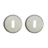 Sandleford Round Keyhole Escutcheon - Brushed Stainless Steel
