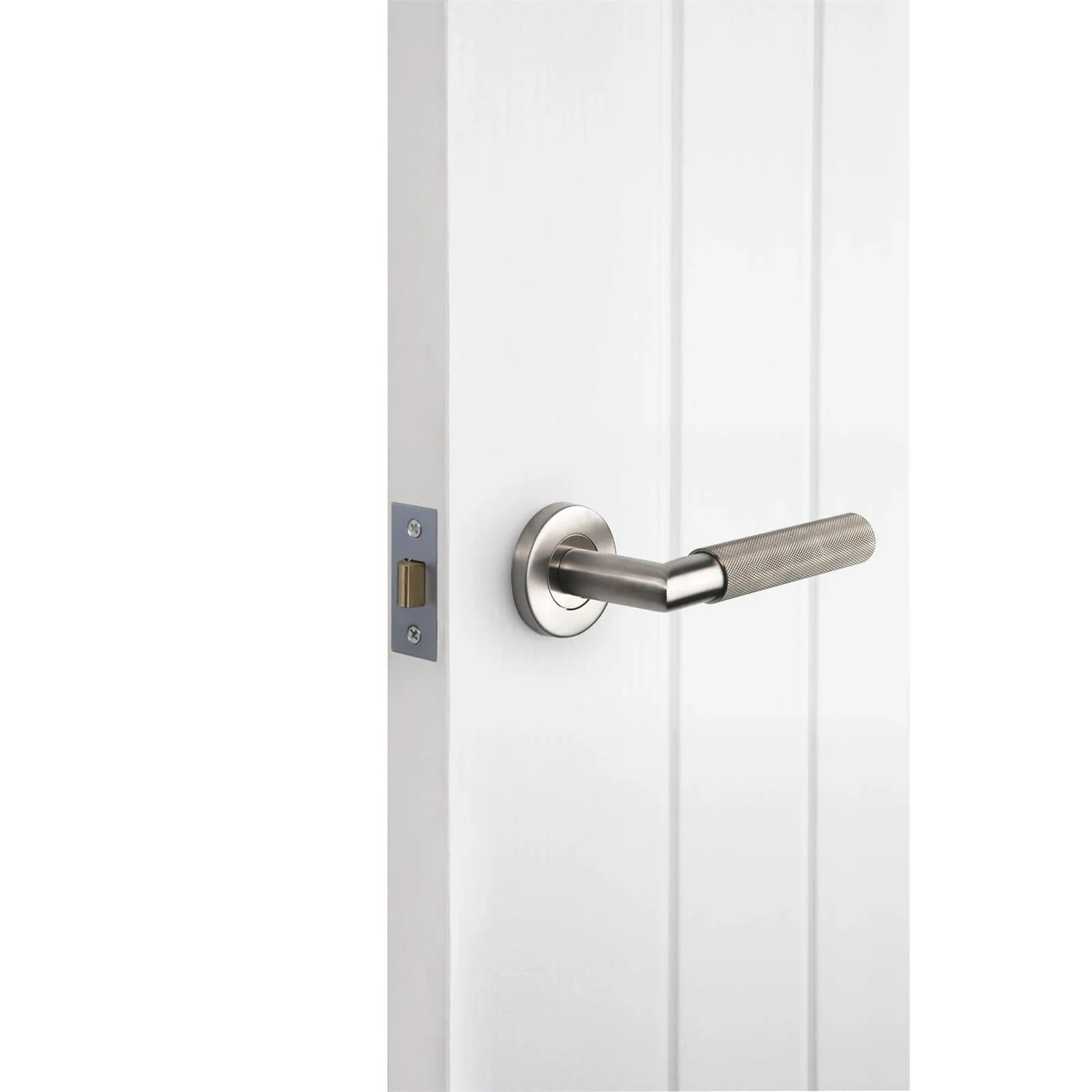 Sandleford Savona Lever On Rose Set - Brushed Stainless Steel 2 Sandleford Savona Lever On Rose Set - Brushed Stainless Steel - Image 2