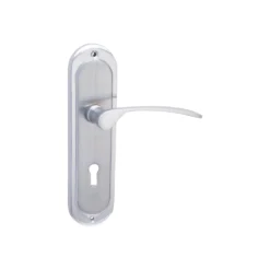 Sandleford Hainton Lock Lever Set - Dual Tone Polished & Brushed Chrome