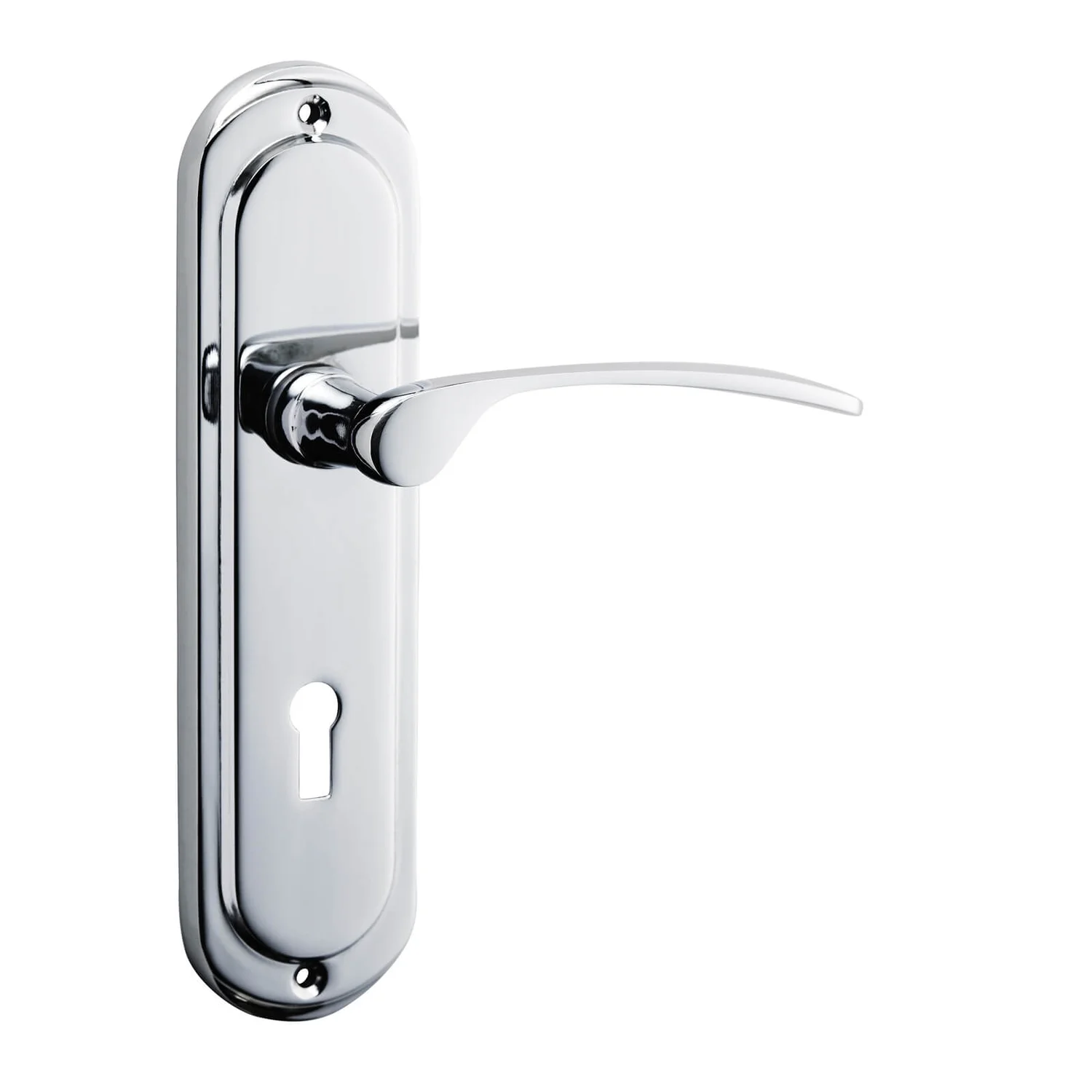 Sandleford Hainton Lock Lever Set - Polished Chrome 1 Sandleford Hainton Lock Lever Set - Polished Chrome