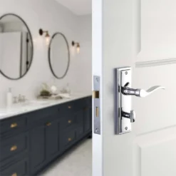 Sandleford Lupton Bathroom Lever Set - Polished Chrome -COMMAND Sales Store 12836096 1624832952604704