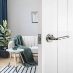 Sandleford Elmore Lever On Rose Set - Brushed Nickel -COMMAND Sales Store 12836107 6644832955603828