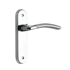 Sandleford Winslow Latch Lever Set - Dual Tone Polished & Brushed Chrome