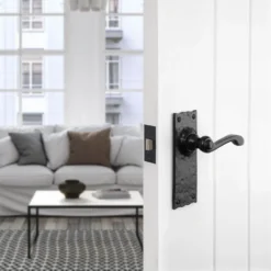 Sandleford Ludlow Latch Lever Set - Black Iron -COMMAND Sales Store 12836240 1654832953478511