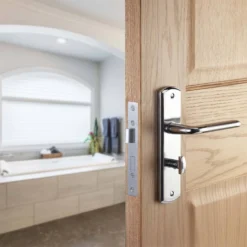 Sandleford Aston Bathroom Lever Set - Dual Tone Polished & Brushed Chrome -COMMAND Sales Store 12836243 1894832952367278