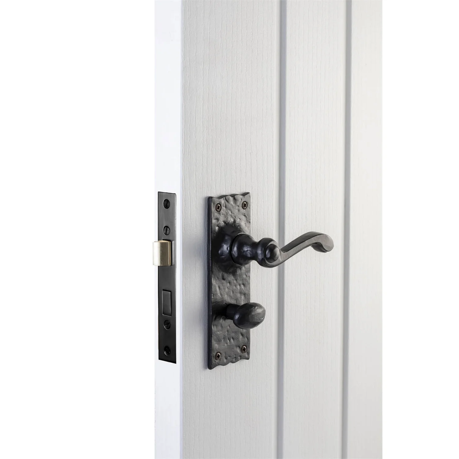 Sandleford Ludlow Bathroom Lever Set - Black Iron 2 Sandleford Ludlow Bathroom Lever Set - Black Iron - Image 2