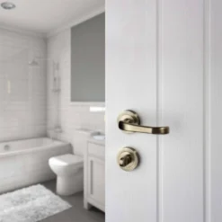 Sandleford Round Bathroom Escutcheon - Antique Brass 5 Sandleford Round Bathroom Escutcheon - Antique Brass -COMMAND Sales Store 12836246 1244832953330359