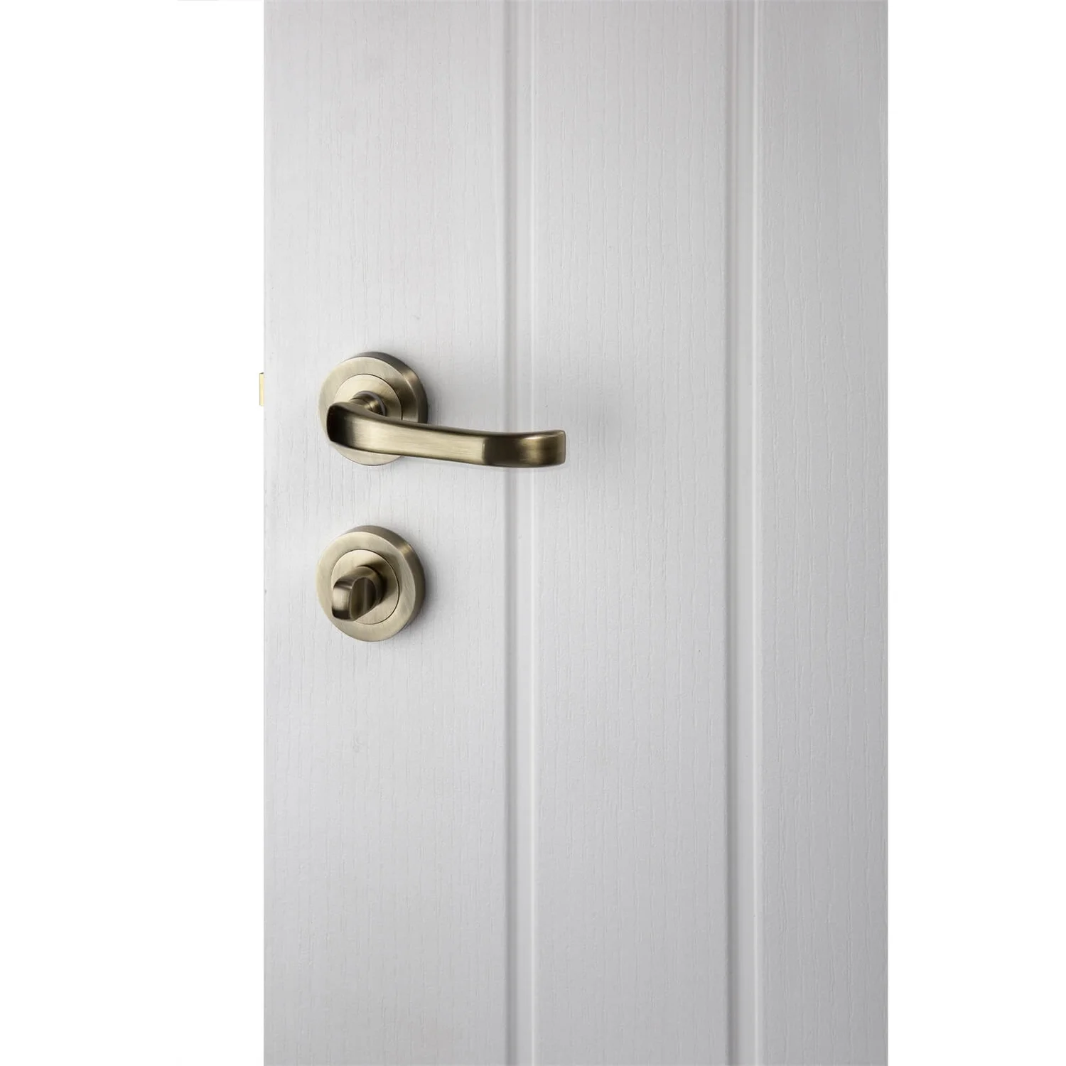 Sandleford Round Bathroom Escutcheon - Antique Brass 2 Sandleford Round Bathroom Escutcheon - Antique Brass - Image 2