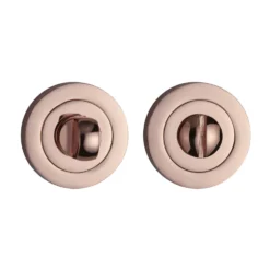 Sandleford Round Bathroom Escutcheon - Polished Copper