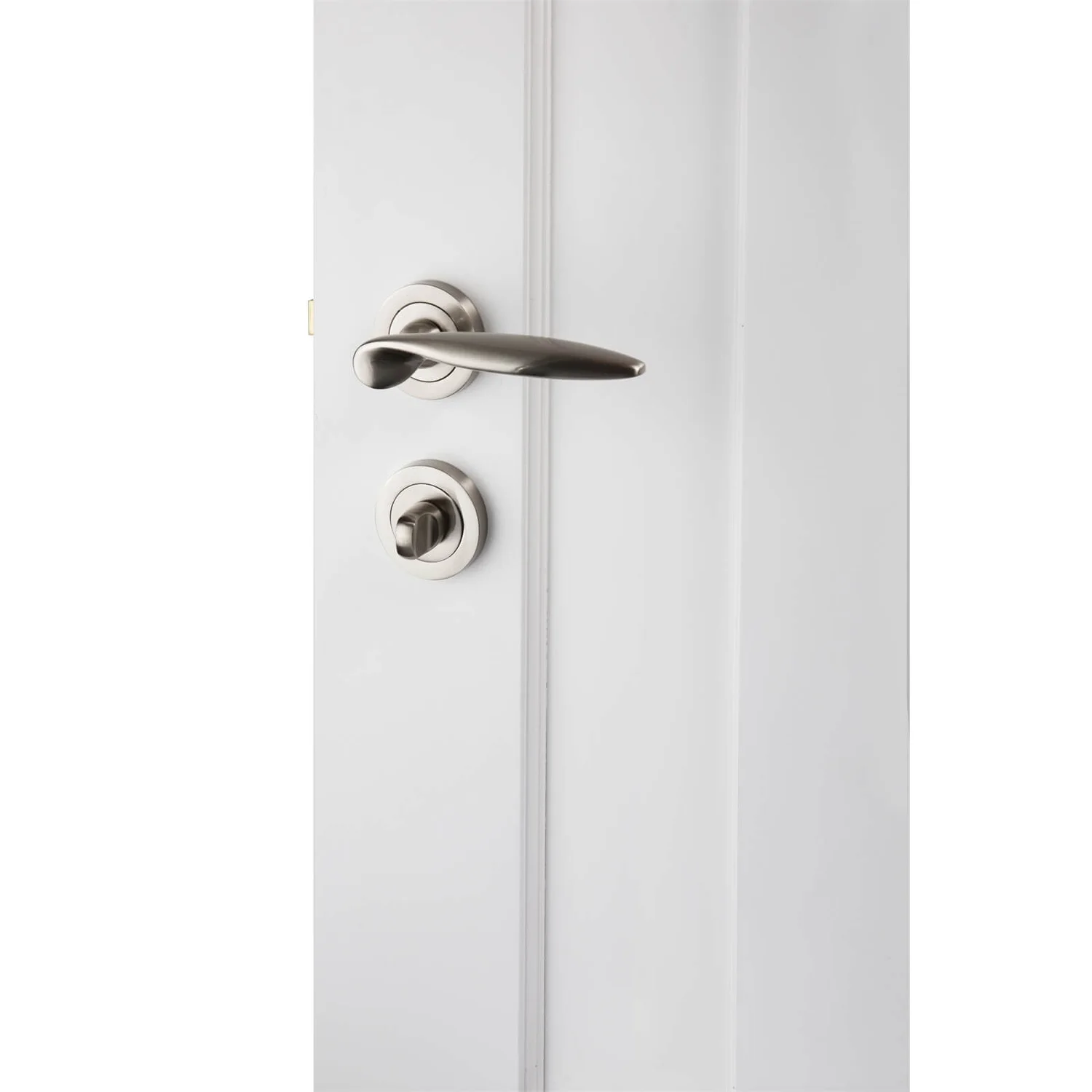 Sandleford Round Bathroom Escutcheon - Brushed Nickel 2 Sandleford Round Bathroom Escutcheon - Brushed Nickel - Image 2