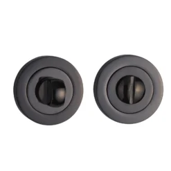 Sandleford Round Bathroom Escutcheon - Black Nickel