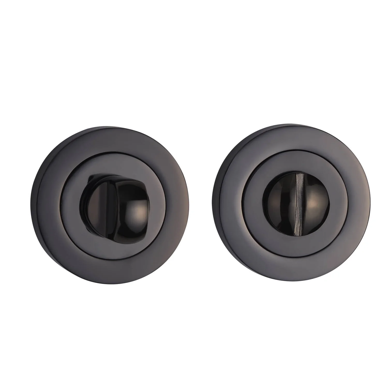 Sandleford Round Bathroom Escutcheon - Black Nickel 1 Sandleford Round Bathroom Escutcheon - Black Nickel