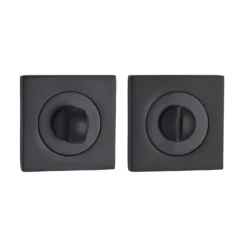 Sandleford Square Bathroom Escutcheon - Matt Black