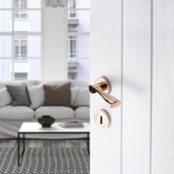 Sandleford Round Keyhole Escutcheon - Polished Copper -COMMAND Sales Store 12836348 1864832955227478